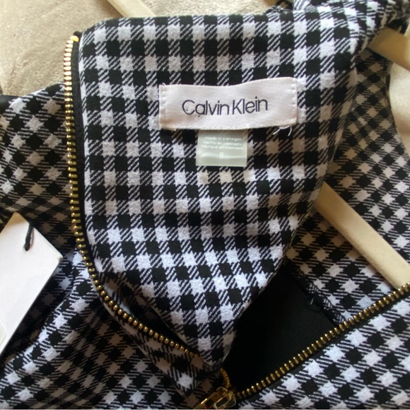 Calvin Klein Checkered Ruffle Dress - Picture 8 of 13